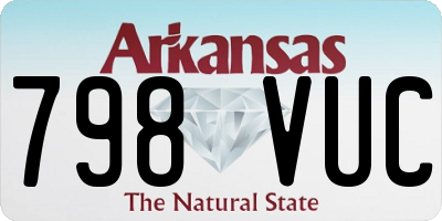 AR license plate 798VUC