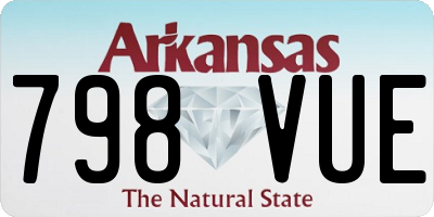 AR license plate 798VUE
