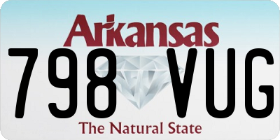 AR license plate 798VUG