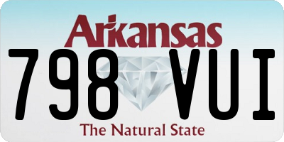AR license plate 798VUI