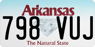 AR license plate 798VUJ