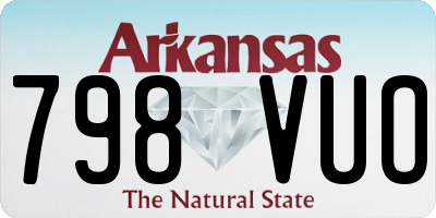 AR license plate 798VUO