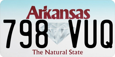 AR license plate 798VUQ