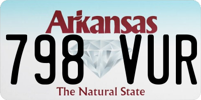AR license plate 798VUR