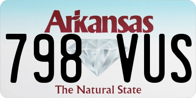 AR license plate 798VUS