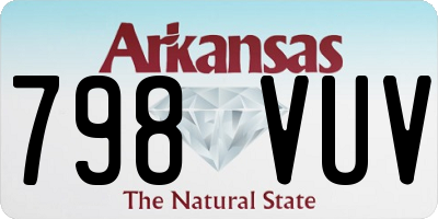 AR license plate 798VUV