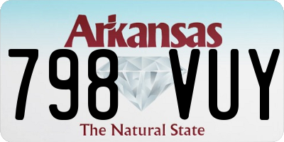 AR license plate 798VUY