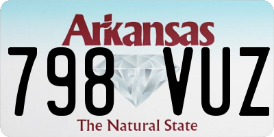 AR license plate 798VUZ