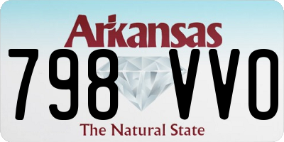 AR license plate 798VVO