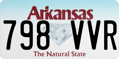 AR license plate 798VVR