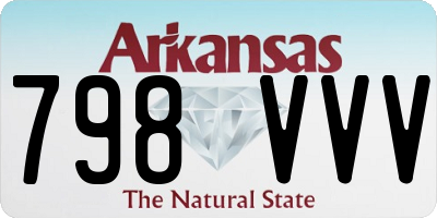 AR license plate 798VVV