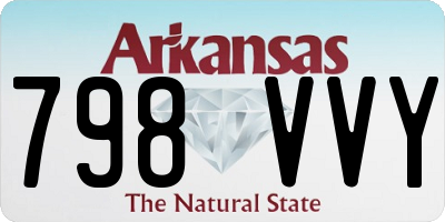 AR license plate 798VVY