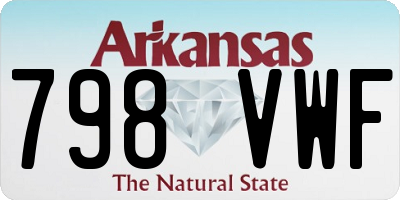 AR license plate 798VWF