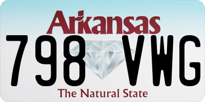 AR license plate 798VWG