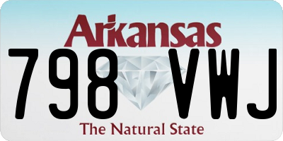 AR license plate 798VWJ