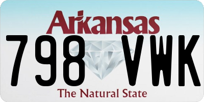 AR license plate 798VWK