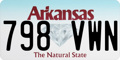 AR license plate 798VWN