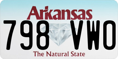 AR license plate 798VWO