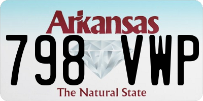 AR license plate 798VWP