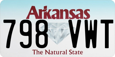 AR license plate 798VWT