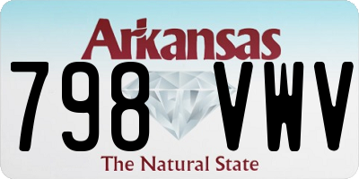 AR license plate 798VWV