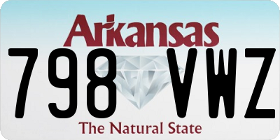 AR license plate 798VWZ