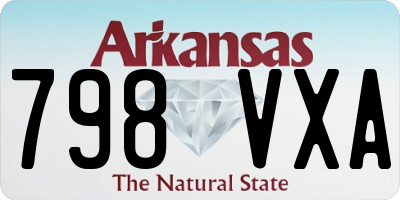 AR license plate 798VXA
