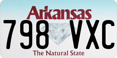 AR license plate 798VXC