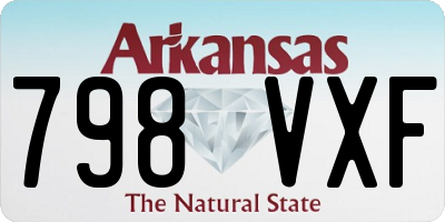 AR license plate 798VXF