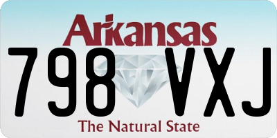 AR license plate 798VXJ
