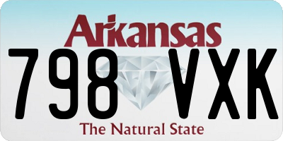 AR license plate 798VXK