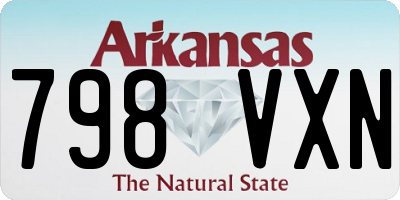 AR license plate 798VXN