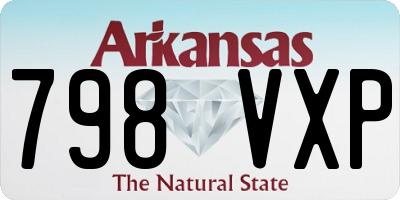 AR license plate 798VXP