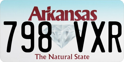 AR license plate 798VXR