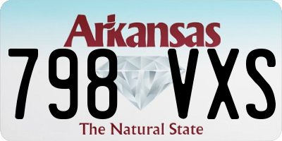AR license plate 798VXS