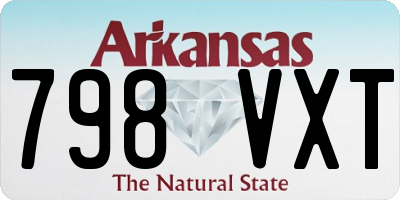 AR license plate 798VXT