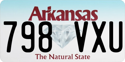 AR license plate 798VXU