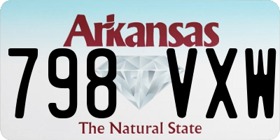 AR license plate 798VXW