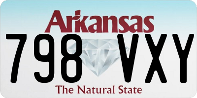 AR license plate 798VXY