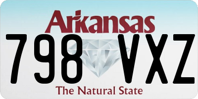 AR license plate 798VXZ