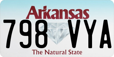 AR license plate 798VYA