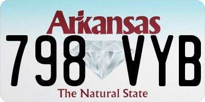 AR license plate 798VYB