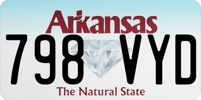 AR license plate 798VYD