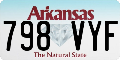 AR license plate 798VYF