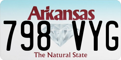 AR license plate 798VYG