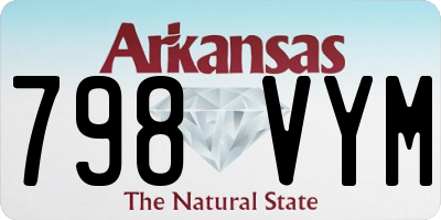 AR license plate 798VYM