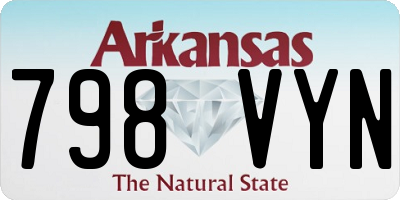 AR license plate 798VYN