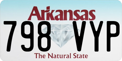 AR license plate 798VYP