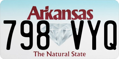 AR license plate 798VYQ