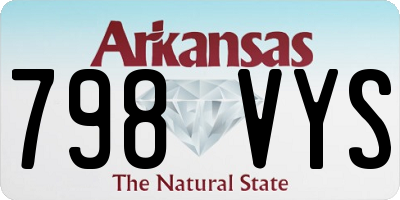 AR license plate 798VYS